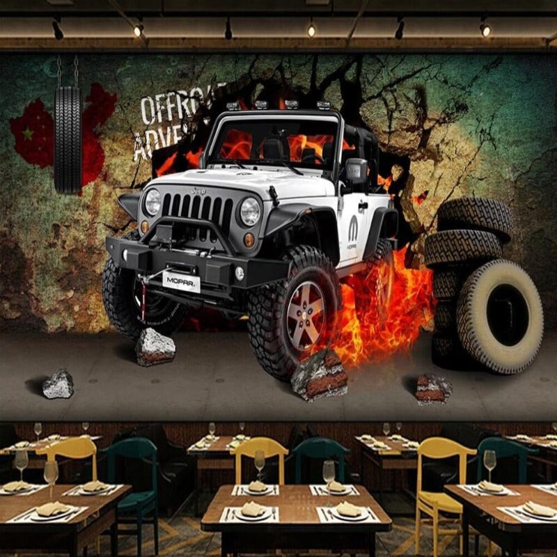 Papier Peint Voiture Automobile | Le Petit Intissé