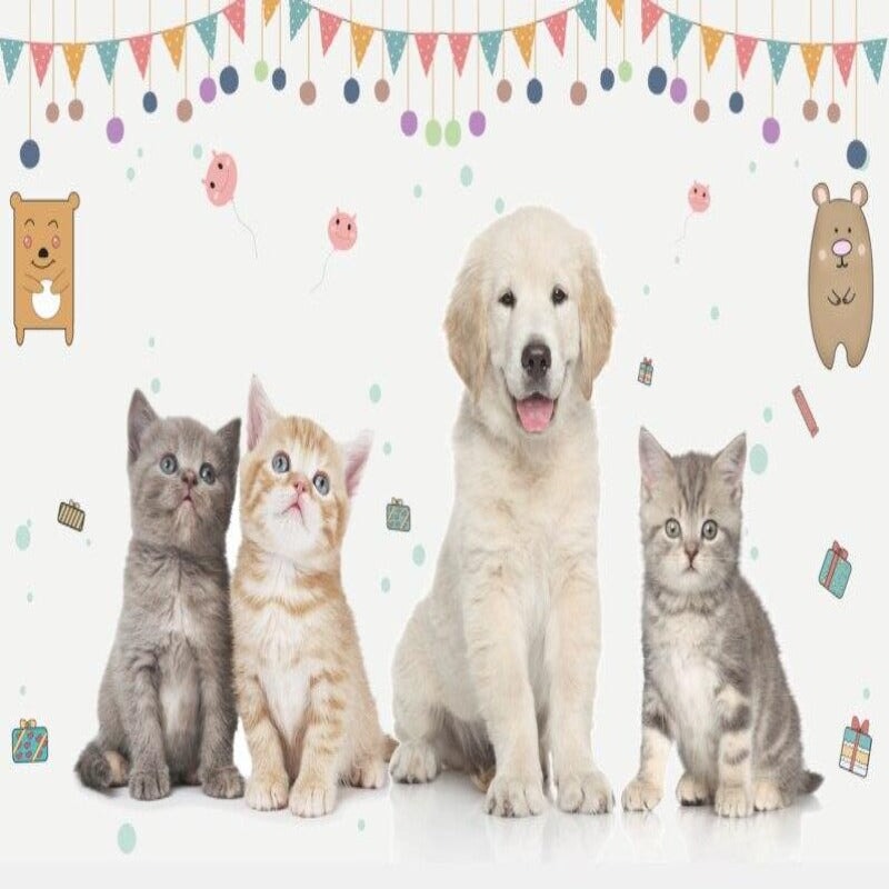 Papier Peint Animaux <br/> Chien et Chat