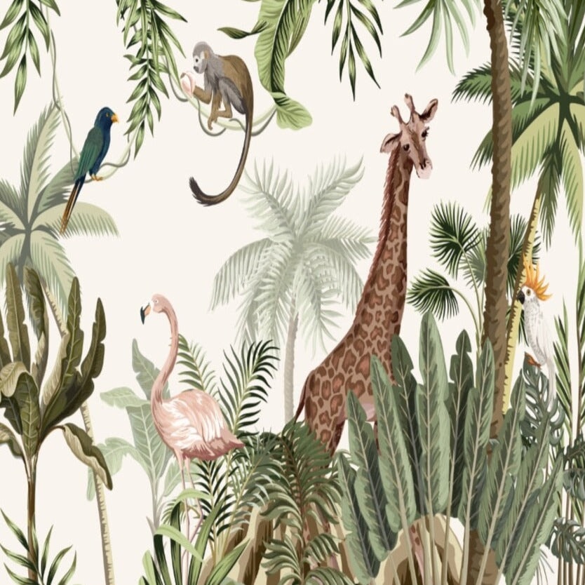 Papier Peint Animaux <br/> Ambiance Tropicale