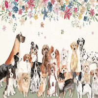 Thumbnail for Papier Peint Animaux <br/> Chiens et Fleurs