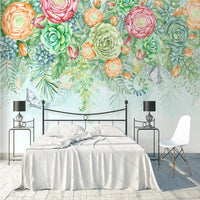 Thumbnail for Papier Peint Fleuri Vert | Le Petit Intissé