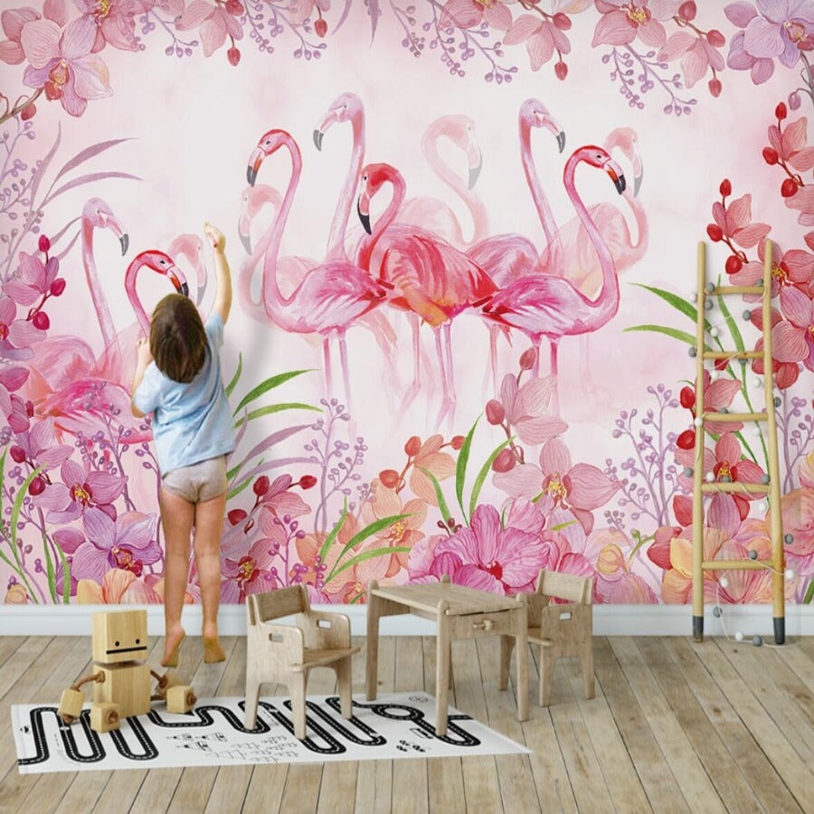 Flamant Rose Fleur | Le Petit Intissé