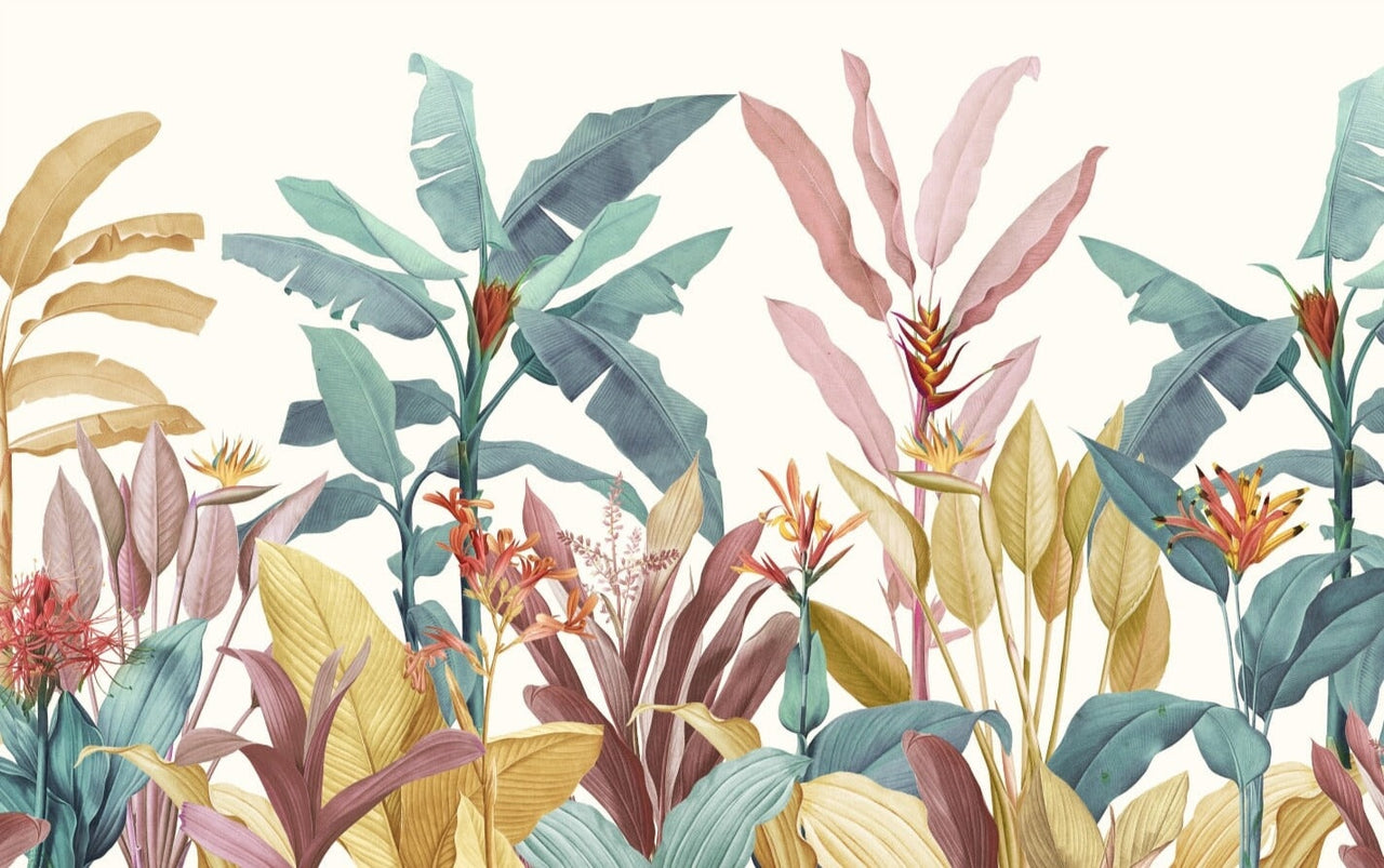 Papier Peint Tropical <br/> Feuille de Bananier