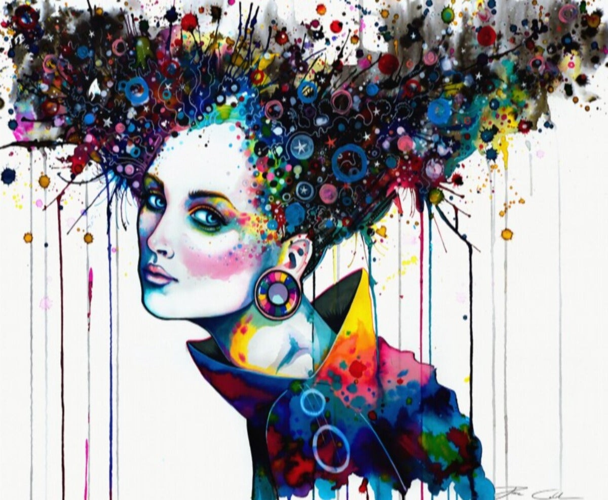 Papier Peint Ado Classique <br/> Fille avec Panache