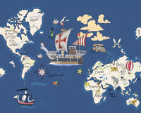Thumbnail for Papier Peint Pirate <br/> Carte Exploration
