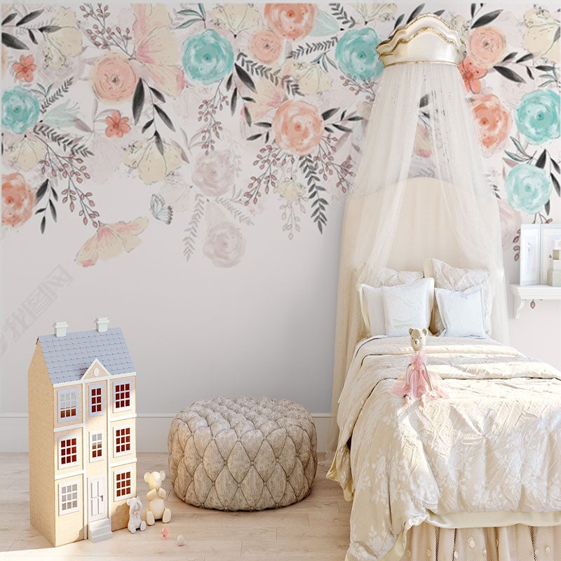 Tapisserie Fleurie Fille | Le Petit Intissé