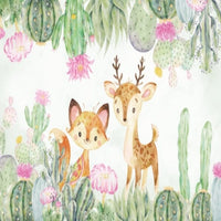 Thumbnail for Papier Peint Animaux <br/> Renard, Cerf et Cactus