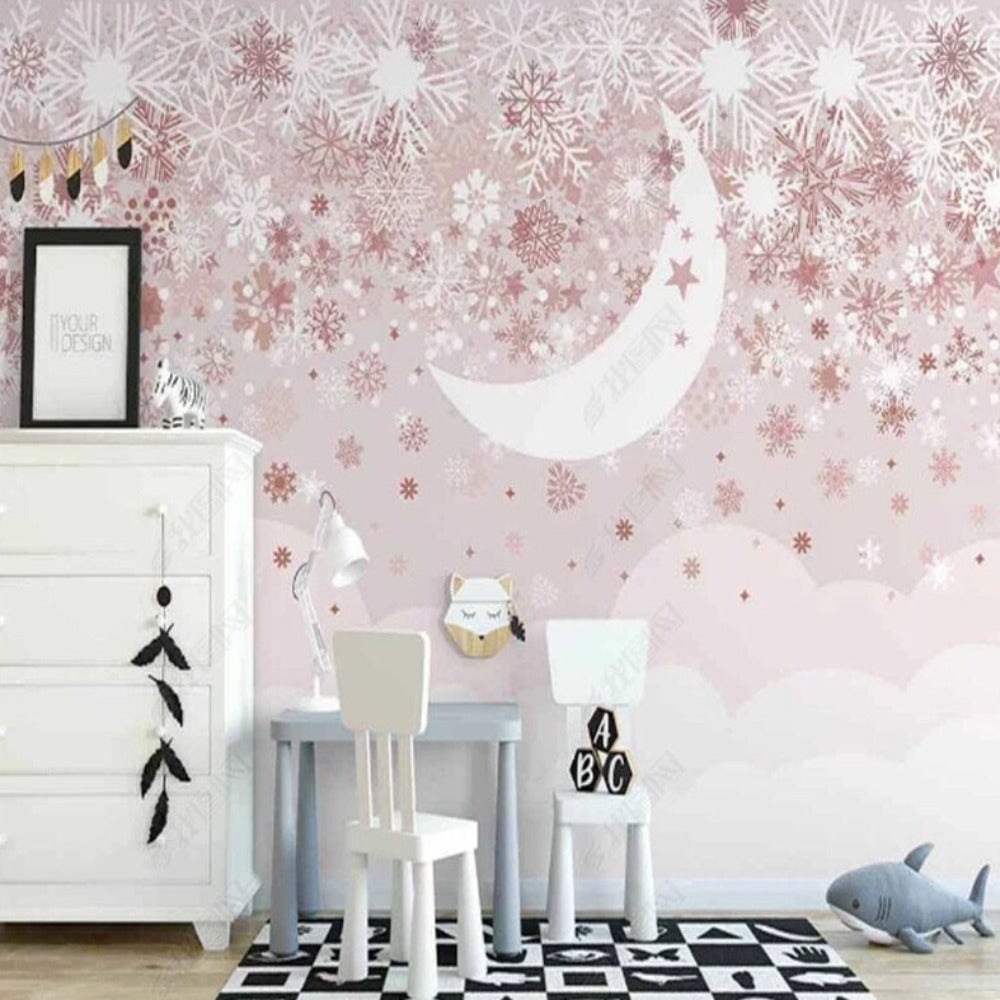 Papier Peint Etoile Rose | Le Petit Intissé