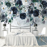 Thumbnail for Papier Peint Fleuri Noir | Le Petit Intissé