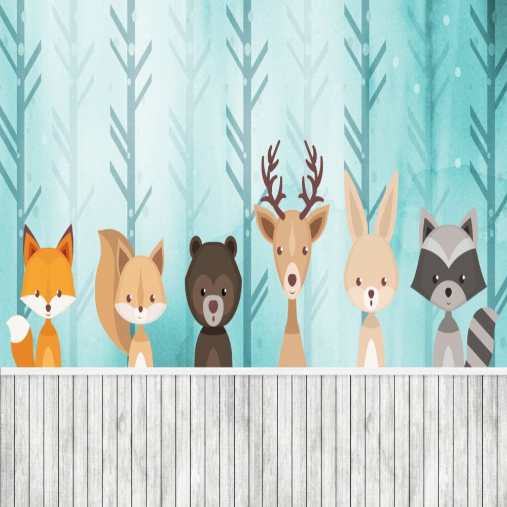 Papier Peint Animaux <br/> Habitants de la Forêt