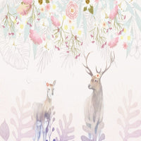 Thumbnail for Papier Peint Animaux <br/> Cerf avec Fleurs