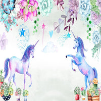 Thumbnail for Papier Peint Licorne <br/> Fleuri