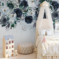 Thumbnail for Papier Peint Fleuri Noir | Le Petit Intissé