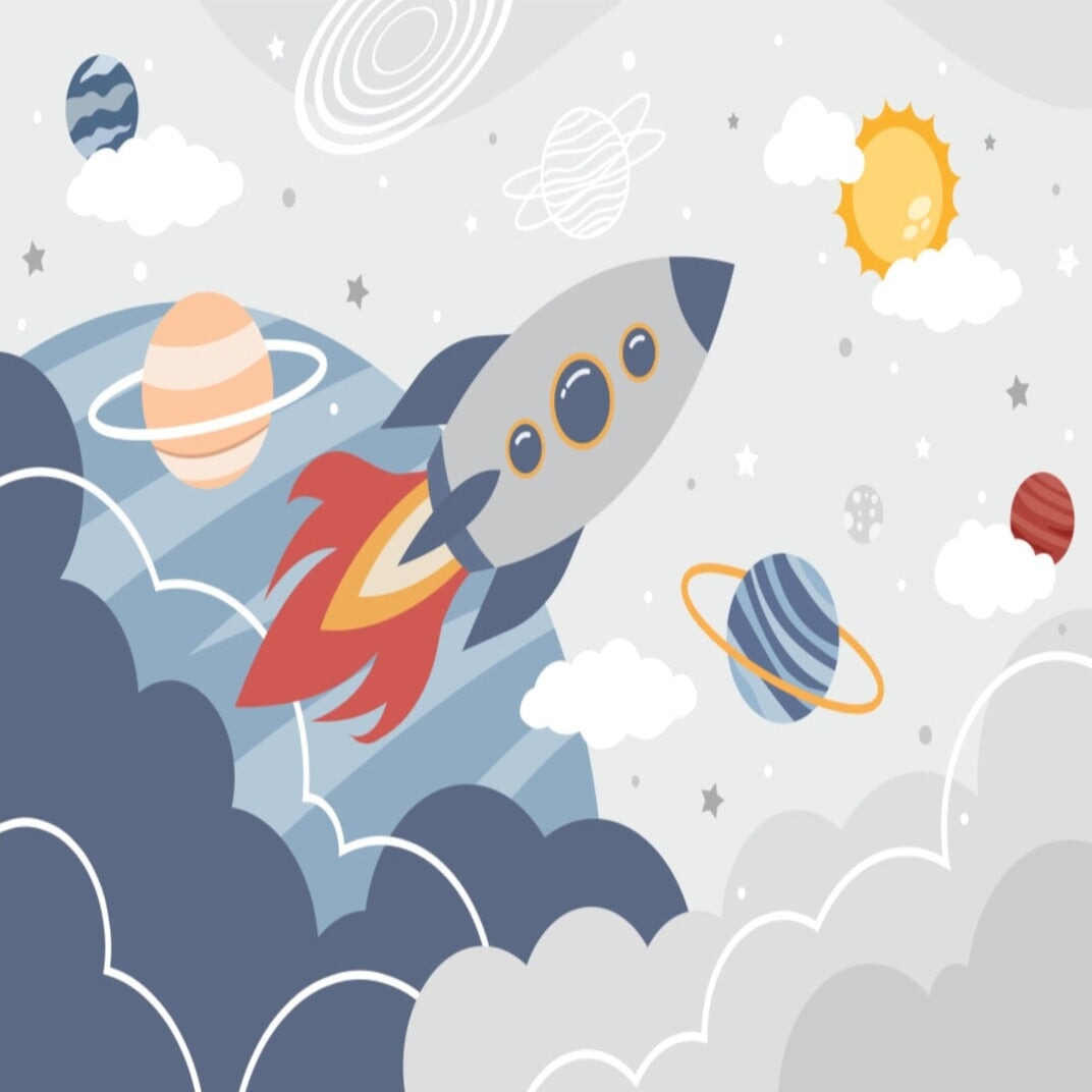 Papier Peint Espace <br/> Panoramique Rocket