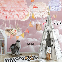 Thumbnail for Papier Peint Canvas Montgolfière | Le Petit Intissé