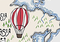 Thumbnail for Papier Peint Carte du Monde <br/> Trésor du Pirate