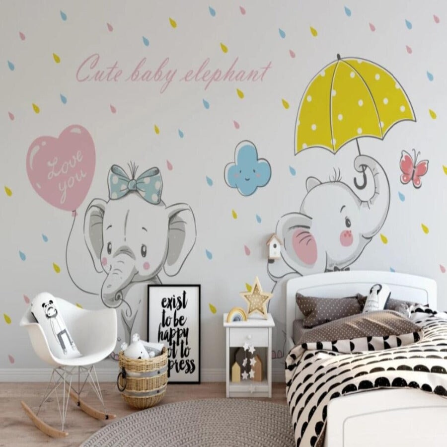 Eléphant Chambre Bébé Fille | Le Petit Intissé