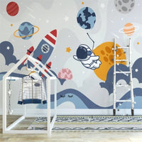 Thumbnail for Papier Peint Espace <br/> Fusée et Paysage Espace