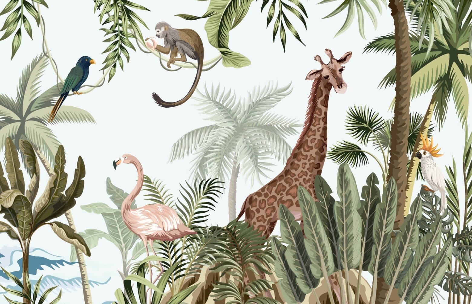 Décoration Ambiance Tropicale Chambre | Le Petit Intissé