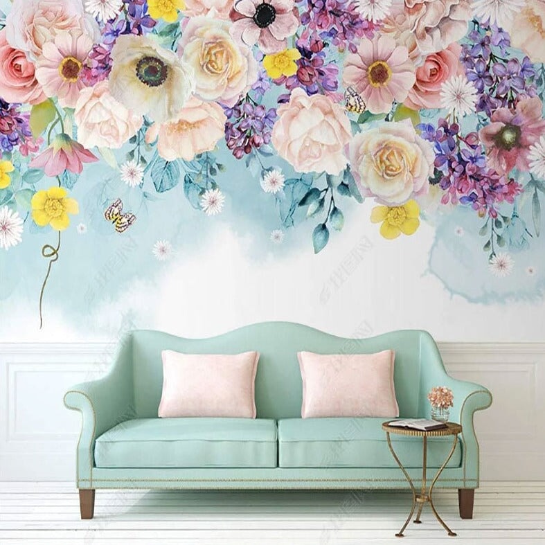 Papier Peint Fleur <br/> Nature Colorée