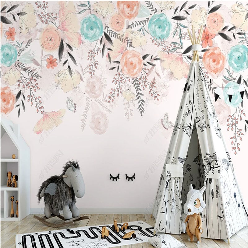 Tapisserie Fleurie Fille | Le Petit Intissé