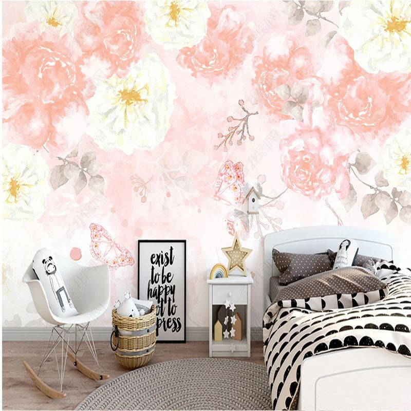 Tapisserie Fleur Rose | Le Petit Intissé