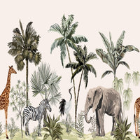 Thumbnail for Papier Peint Animaux <br/> Savane Girafe et Co.