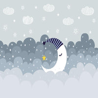 Thumbnail for Papier Peint Bleu Gris Motif | Le Petit Intissé