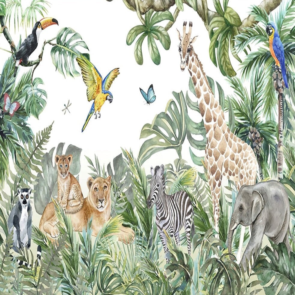 Tapisserie Jungle Animaux | Le Petit Intissé