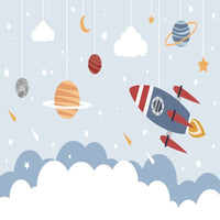 Thumbnail for Papier Peint Espace <br/> Etoile et Nuage Spatial