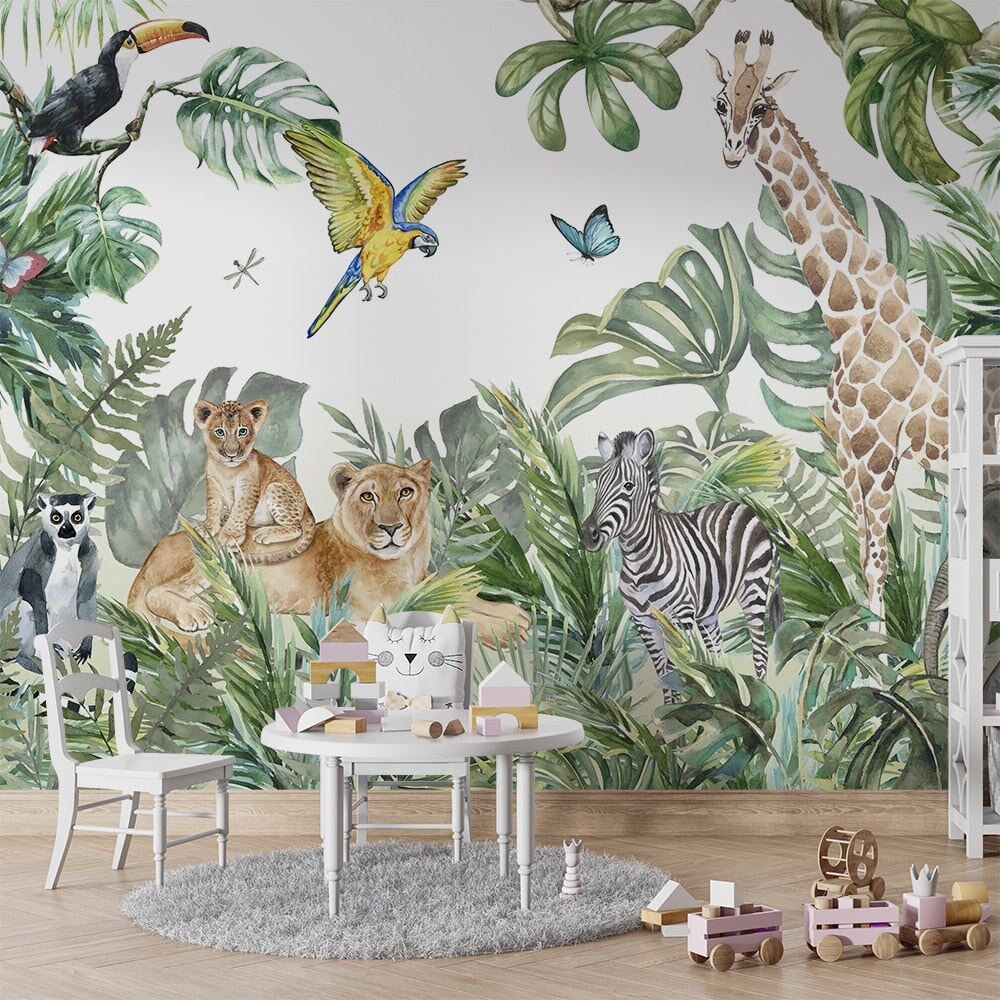 Tapisserie Jungle Animaux | Le Petit Intissé