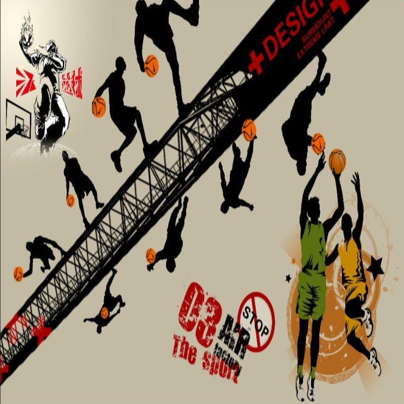 Papier Peint Basket <br/> Sport XXL
