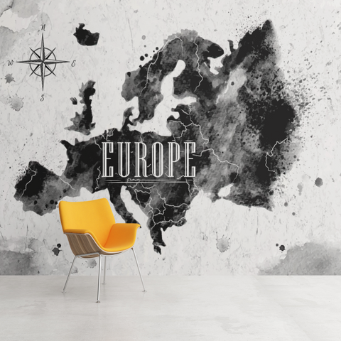 Papier Peint Carte Europe | Le Petit Intissé