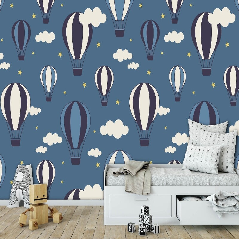 Décoration Chambre Bébé Garçon Montgolfière | Le Petit Intissé