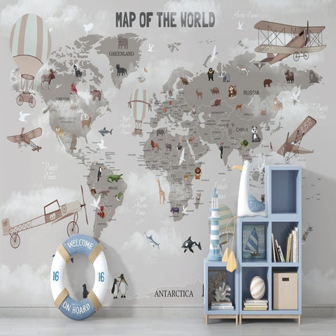 Panoramique Carte du Monde | Le Petit Intissé