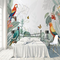 Thumbnail for Papier Peint Perroquet Vert | Le Petit Intissé