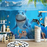 Thumbnail for Papier Peint Panoramique Requin | Le Petit Intissé