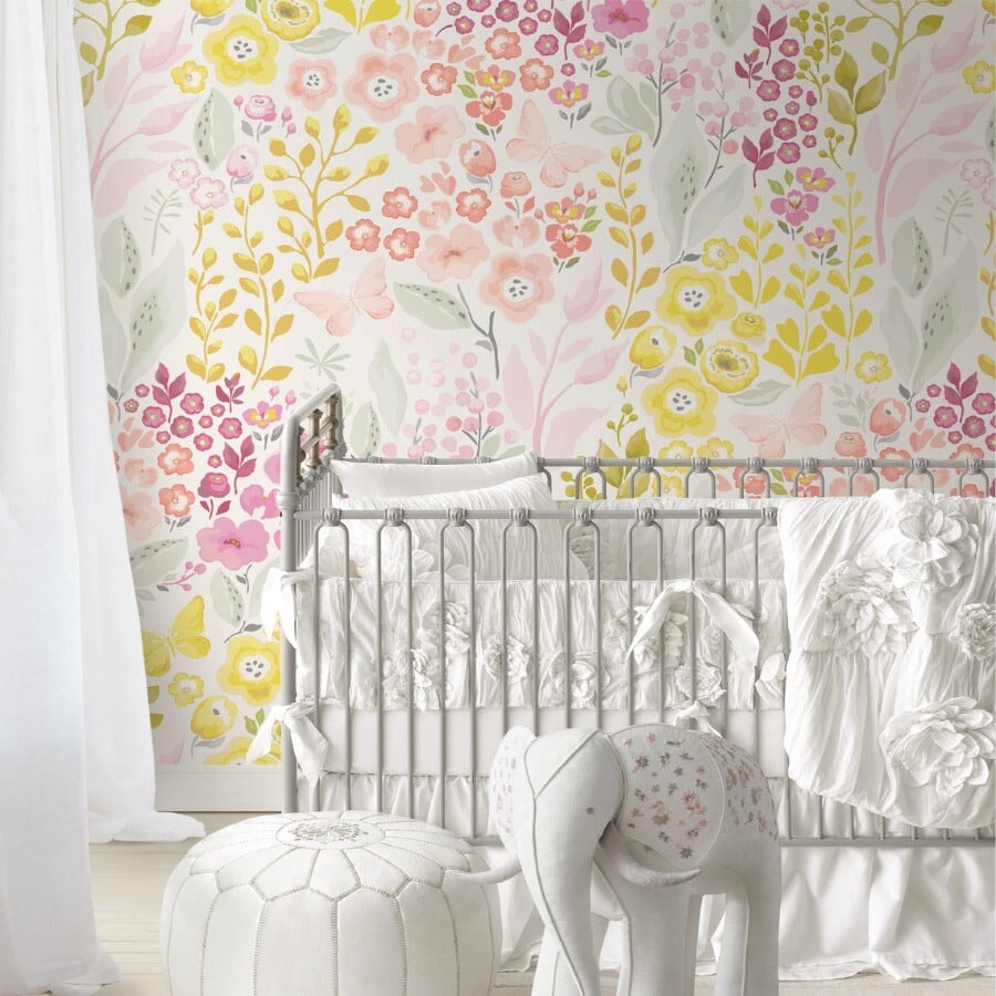 Papier Peint Motif Petites Fleurs | Le Petit Intissé