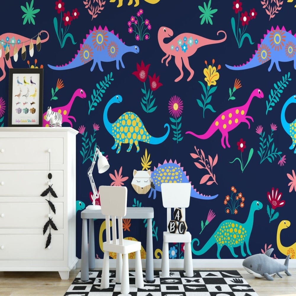 Chambre Dinosaure en Couleur | Le Petit Intissé