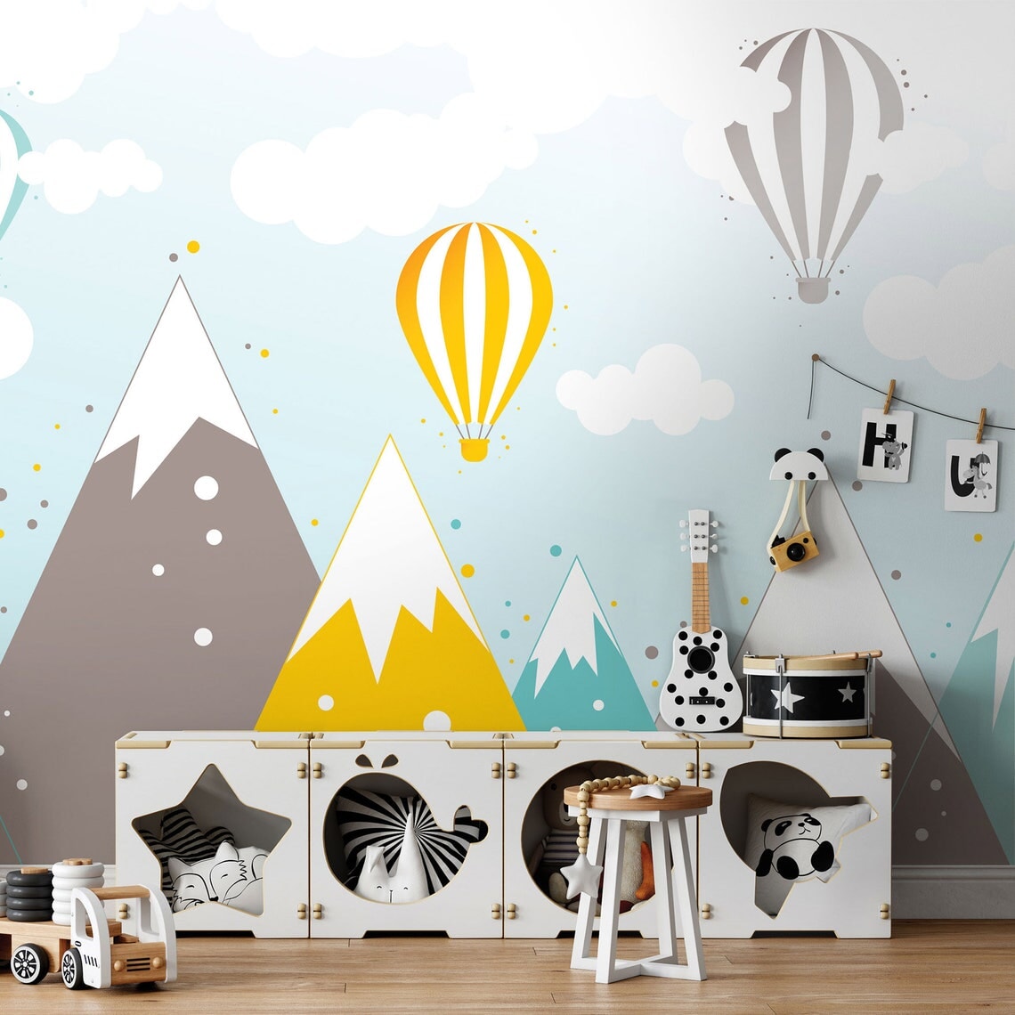 Papier Peint Garçon Classique <br/> Tricolore