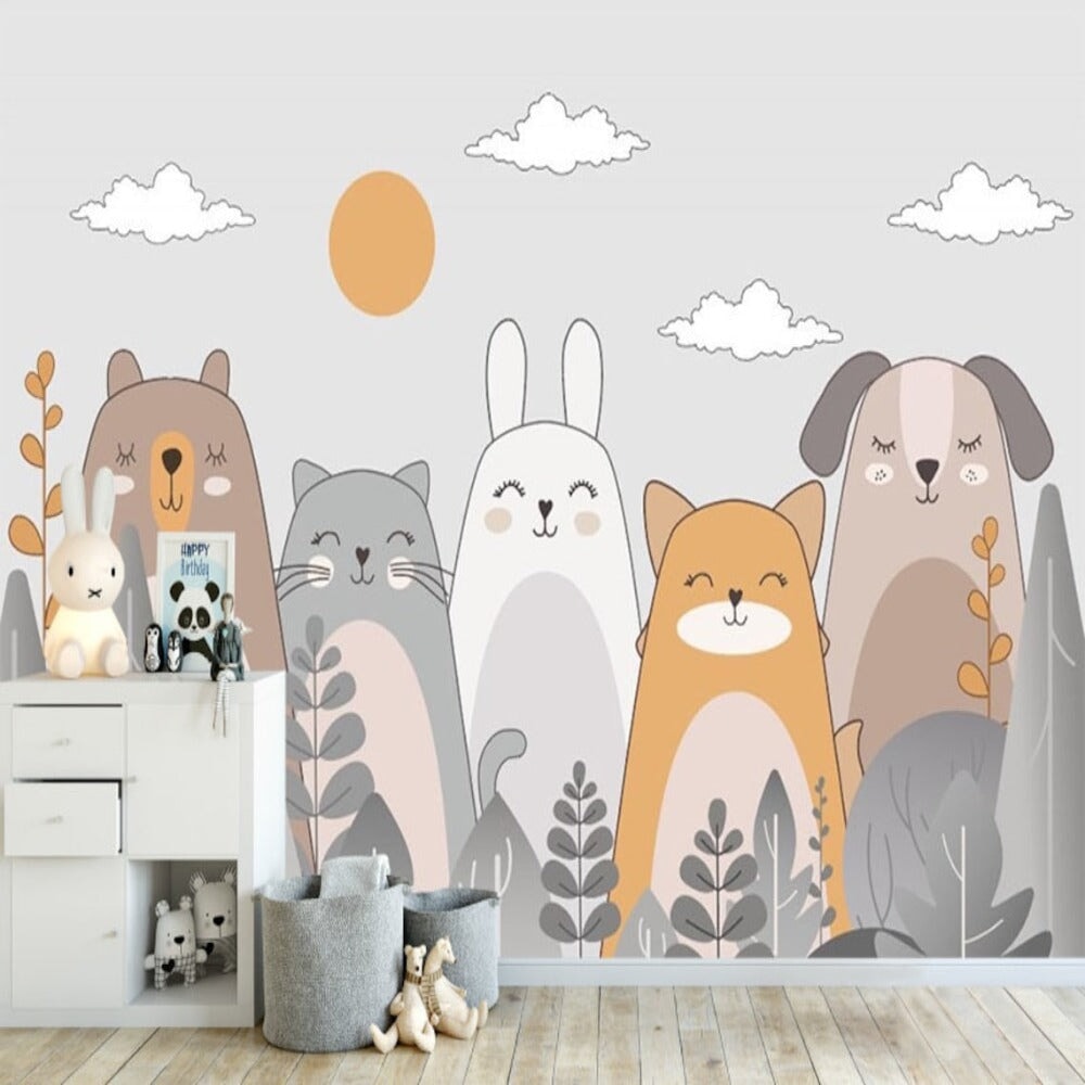 Papier Peint Animaux Rond | Le Petit Intissé