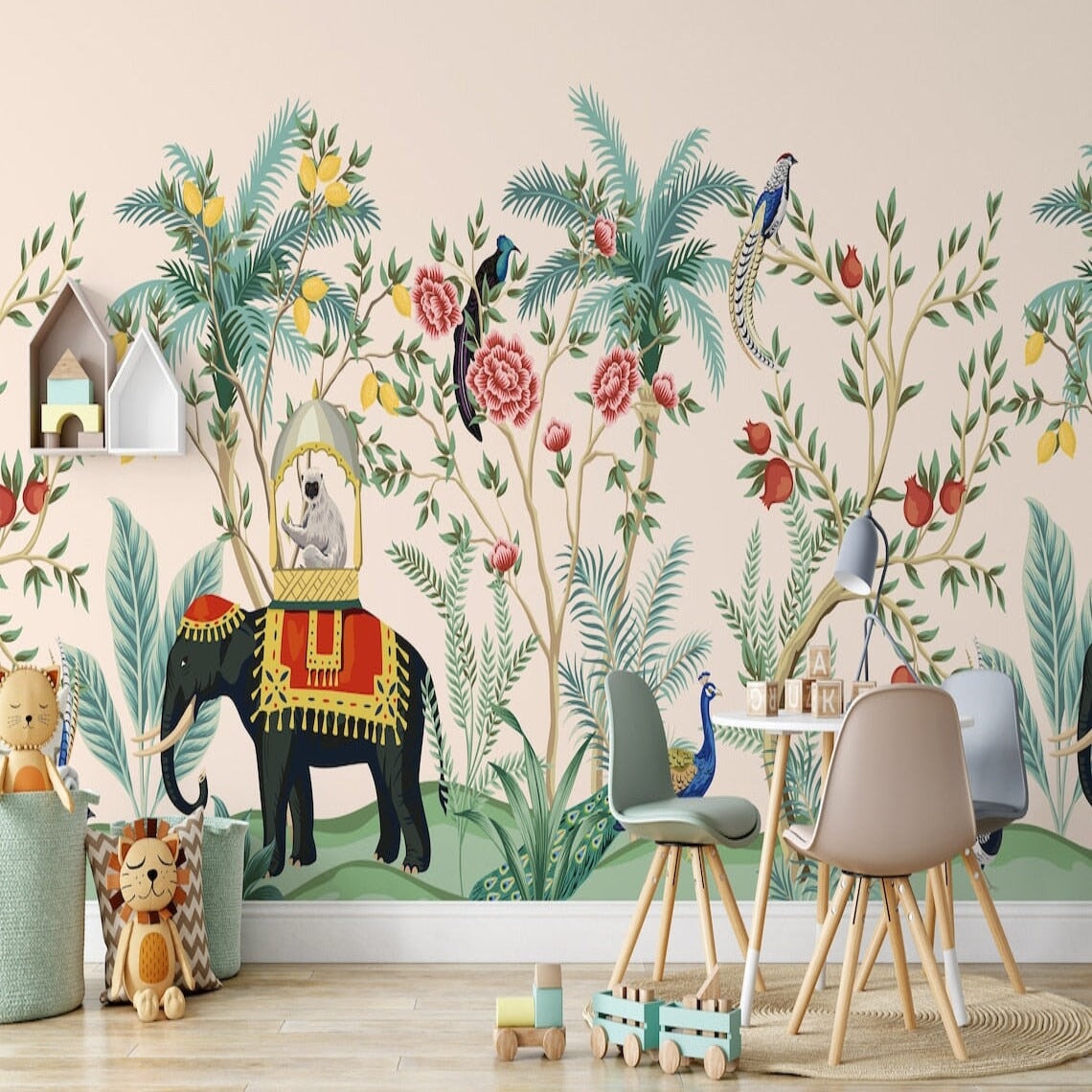 Papier Peint Eléphant Indien | Le Petit Intissé