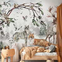 Thumbnail for Papier Peint Motif Forêt | Le Petit Intissé