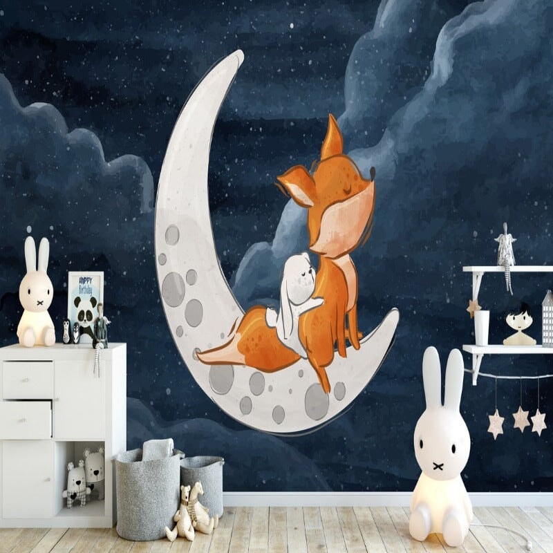 Papier Peint Chambre Bébé Renard | Le Petit Intissé