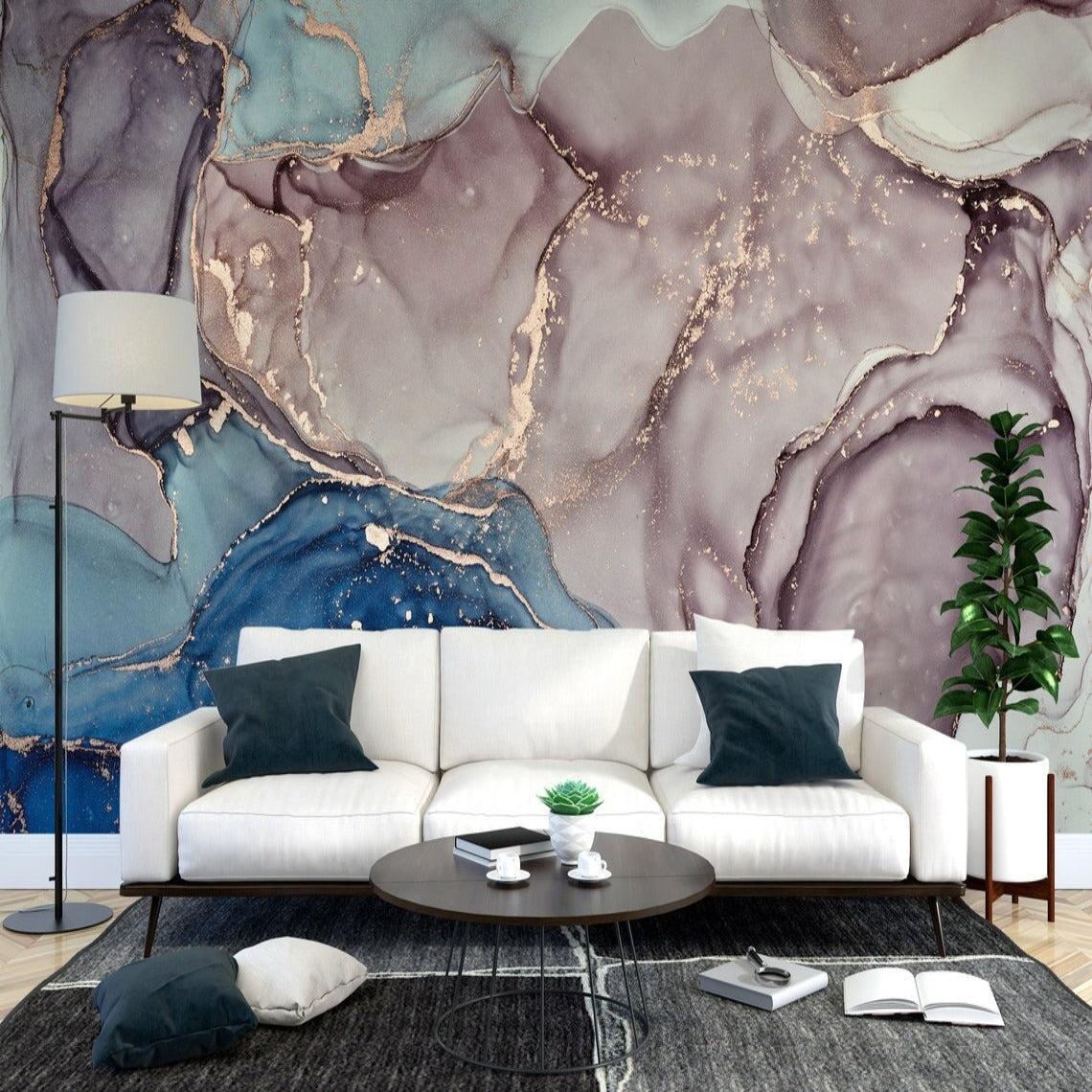 Papier Peint Trompe l'œil Marbre | Le Petit Intissé