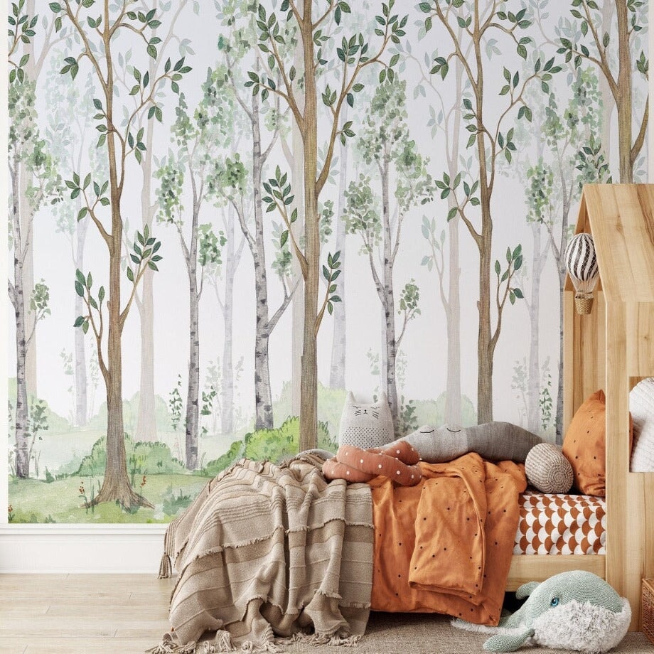 Papier Peint Arbre Forêt | Le Petit Intissé