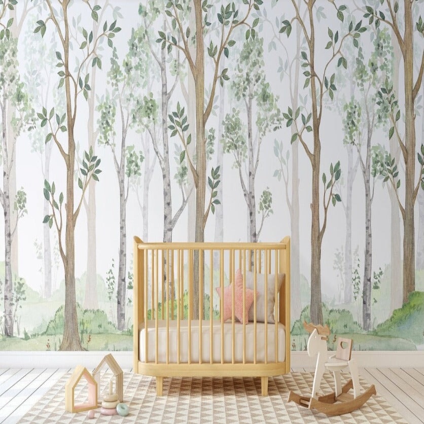 Papier Peint Arbre Forêt | Le Petit Intissé