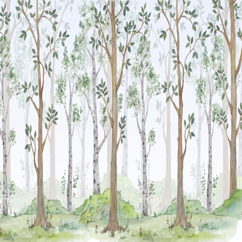 Papier Peint Arbre Forêt | Le Petit Intissé