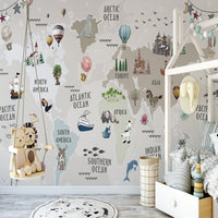 Thumbnail for Déco Mappemonde Chambre | Le Petit Intissé