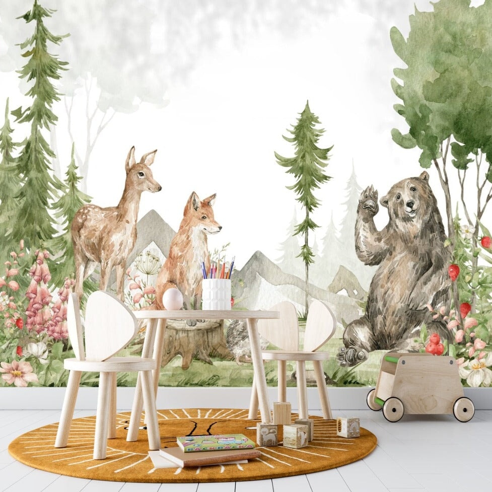 Papier Peint Panoramique Ours | Le Petit Intissé